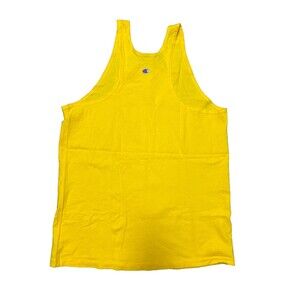 Champion Mens Yellow Sleeveless Gym Workout Muscle Pullover Tank Top Size XL
